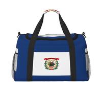 West Virginia State Flag Print Ample Space Travel Duffle Bags Grande Capacità Borsa da viaggio a mano per aeroplano Weekend