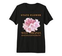 West Virginia Territory Fiore Il rododendro Maglietta Premium
