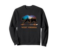 West Virginia USA Orso Nero sentieri escursionistici Souvenir Vacanza Felpa