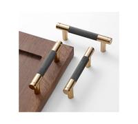 Westablize 2 confezioni da 3 pollici 76 mm maniglie per mobile bar zigrinate dorate e grigie