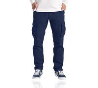 westAce Pantaloni Cargo da Uomo Abbigliamento da Lavoro Combat Sicurezza Cargo 6 Tasche Pantaloni Completi Taglia 32-44, Marina Militare, W32 / L30