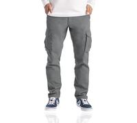 westAce Pantaloni Cargo da Uomo Abbigliamento da Lavoro Combat Sicurezza Cargo 6 Tasche Pantaloni Completi Taglia 32-44 (36W / 30L, Grigio)