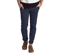 westAce Pantaloni Chino da uomo Athletic-fit Flat-Front Casual Cotone Stretch Classico Essenziale Chino Pantaloni Pieni Tutta La Vita 30W-40W, blu navy, W38 / L30