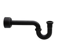 Westbrass D400-1-62 trappola a P da 1-1/2" con flangia alta, nero opaco