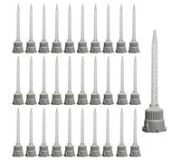 WestCH 30 Pezzi Tubi Epossidici Miscelatore Statico 1:1 Tubo Di Miscelazione Statico Ab Miscela Ugelli Miscelatore Miscelatori Statici per Colla AB per Colla AB Applicatore e Pistola per Silicone