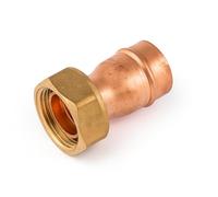 Westco, connettore dritto SR62 per rubinetto, 15 mm x 1,9 cm, raccordo a compressione in rame e ottone, per sistemi di tubazioni dell'acqua calda e fredda