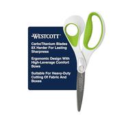 Westcott 16464 - Forbici dritte per lavori pesanti, 20 cm