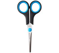 Westcott 5 inch Easy Grip Left Handed Soft Grip Scissor - Black/Blue 5"
