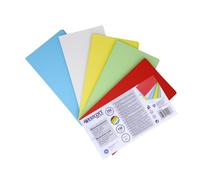 Westcott Cartoncini per Moderazione 200 Pezzi Colori Intensi Assortiti | Schede Robuste 190 g/m² | Formato 10,5 x 20 cm Ideali per Workshop, Seminari e Valigette per Moderazione | E-733323 00