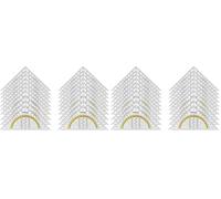 Westcott E-10130 00-I - Squadra geometrica in plastica, 14 cm, 20 pz, trasparente (Confezione da 2)