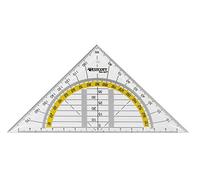 Westcott E-10130 BP-I Squadra geometrica in plastica, confezione da 20, 14 cm, trasparente