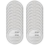 Westcott E-10135 - Goniometro a 360°, in plastica, 10 cm, 20 pezzi, trasparente