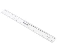 Westcott E-10182 00 Righello in plastica, 30 cm / 12 pollici, scala cm e pollici