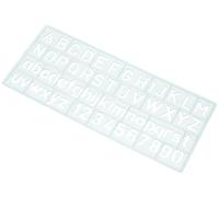 Westcott E-10610 00 - Stencil per scritta, colore: azzurro, 10 mm