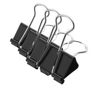 Westcott E-10702 00 - Morsetti pieghevoli, 25 mm, nero, 12 pezzi (Confezione da 3)