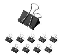 Westcott E-10700 00 - Mollette fermafogli 32 mm, nero 32 mm Nero