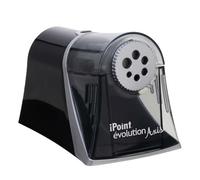 Westcott E-15509 00 Temperamatite elettrico iPoint Axis con arresto punta automatico, 6 differenti aperture, grigio/nero