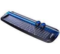 Westcott E-15804 00 Taglierina, lunghezza di taglio 30 cm, con lama standard e scanalata, nero/blu