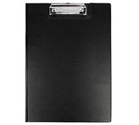 Westcott E-17104 BLACK - Cartella portablocco per formato A4, in plastica, colore: Nero