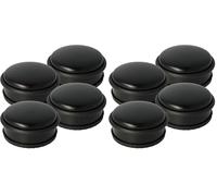 Westcott E-19005 00 - Fermaporta rotondo in acciaio INOX, 10 x 4 cm, 1400 g, colore: Nero (Confezione da 2)