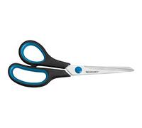 Westcott E-30282 00 Forbici Easy Grip Lefty inossidabili, diritte, asimmetriche, per mancini, 21 cm/8”, blu/nero