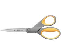 Westcott E-30481 00 Forbici per ritagliare silhouette Titanium Super Softgrip, 21 cm, grigio/giallo