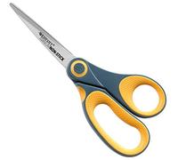 Westcott E-33681 00 Forbici Softgrip in Nitruro di titanio Non Stick, grigio/giallo, 25 cm