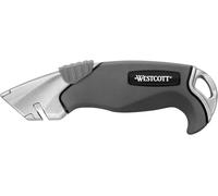 Westcott E-84023 00 Cutter Alluminium Alloy, corpo in plastica, impugnatura Softgrip, larghezza lame 18 mm, grigio/nero