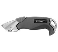 Westcott E-84023 00 Cutter Alluminium Alloy, corpo in plastica, impugnatura Softgrip, larghezza lame 18 mm, grigio/nero