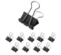 Westcott E-10701 00 - Set di 12 mollette pieghevoli, 19 mm, colore: Nero