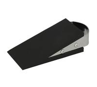 Westcott E-19000 00 Fermaporta a cuneo in gomma antiscivolo con maniglia in acciaio inox, 12 x 5 x 3 cm, nero