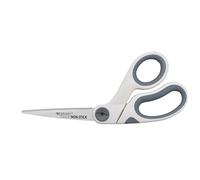 Westcott Forbici antiaderenti piegate in titanio da 20,3 cm con funzione di scorrimento regolabile (16374), bianche con accenti grigi