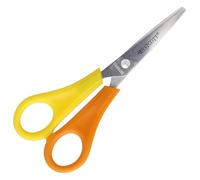 Westcott E-21596 00 - Forbici per bambini da strega sinistra, con punta appuntita, 13 cm, rosso/giallo