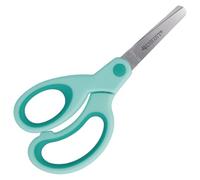 Westcott Forbici per bambini Softgrip turchese per mancini | Impugnatura ergonomica per bambini in età prescolare | 13 cm (5") ideali per le mani dei bambini | Punta arrotondata | E-21586 00