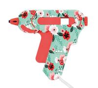 Westcott Mini pistola per colla floreale | Pistola per colla a caldo fai da te con 2 bastoncini di colla a caldo da 7 mm | Ugello antiaderente con indicatore di colore | Pistola per colla per