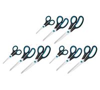 Westcott N-90027 - Forbici con impugnatura morbida, 00-1, 13/21/25 cm, 9 pezzi,