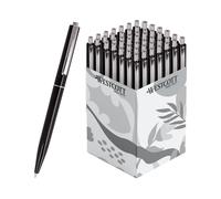 Westcott Penne a sfera ALLTIME Nero 50 pezzi | Penne a sfera a pressione con inc