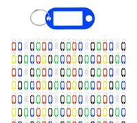 Westcott E-10656 00 - Targhette per chiavi, 200 pezzi, resistenti, con anello in metallo e 6 colori