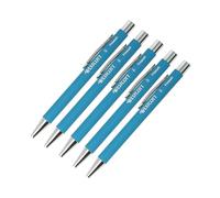 Westcott PRIMESOFT E-1744998 00 - Penna a sfera a sfera in alluminio, con inchiostro blu, spessore del tratto XB 1,4 mm, certificato GRS