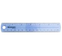 Westcott Righello in plastica da 15,2 cm, colori assortiti, confezione da 2