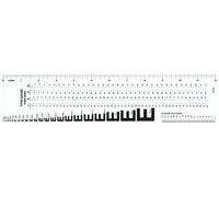 Westcott Righello per arti grafiche, 7,6 x 30,5 cm (GA-88), verde