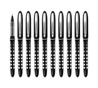 Westcott Roller PULSAR nero 10 pezzi | Confezione risparmio Penna roller a inchiostro nero | Spessore del tratto preciso 0,5 mm, indicatore di livello trasparente, tecnologia capillare | E-730624 00