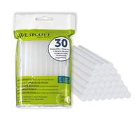 Westcott stick di colla a caldo 7mm 30 pezzi | Confezione da 30 ricariche di stick di colla per pistole a caldo in formato standard 7 x 102mm | trasparente | E-16837 00
