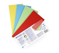 Westcott Strisce Divisorie 100 Pezzi Colori Intensi Assortiti | Strisce Separatrici Robuste 190 g/m² per Raccoglitori A4 | Separatori 10,5 x 24 cm | Doppia Foratura per Documenti A4 | E-733320 00