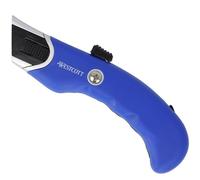 Westcott Taglierina di sicurezza resistente | Coltello multiuso con lama trapezoidale da 19 mm | Include 5 lame di ricambio | Lama a molla per la massima sicurezza | Manico ergonomico | E-84048 00