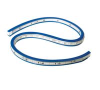 Westcott TC-385 Flexible Curve Ruler, 40 cm, white/blue