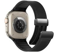 WestEagle Cinturino in vera pelle compatibile con Apple Watch - 49 mm, 45 mm, 44 mm, 42 mm, per uomo e donna - Cinturino vintage per iWatch Series Ultra SE 9 8 7 6 5 4 3 2 1, 42/44/45/49mm, Senza