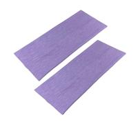 WESTEND CHOICE Fasce per capelli larghe 9 cm, confezione da 2 pezzi, morbide, in tinta unita, elastiche, unisex, per donne e uomini, palestra, yoga (viola chiaro)