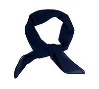 WESTEND CHOICE Sciarpe quadrate in chiffon da donna, semplici, sciarpe da collo anni '50, retro, leggere, bandana, sciarpe quadrate da donna 65 x 65 cm, Marina Militare, Taglia unica