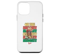 Western Christmas Santa Cowboy Boots Hat Naughty List Custodia per iPhone 12 mini